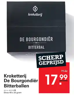 Sligro kroketterij De Bourgondiër Bitterballen aanbieding