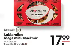 Sligro Lekkernijen Mega mini-snackmix aanbieding
