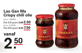 Sligro Lao Gan Ma Crispy chili olie aanbieding