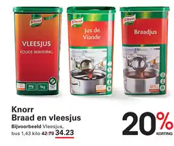 Sligro Knorr Braad en vleesjus aanbieding