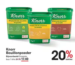 Sligro Knorr Bouillonpoeder aanbieding