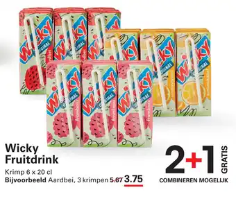 Sligro Wicky Fruitdrink aanbieding
