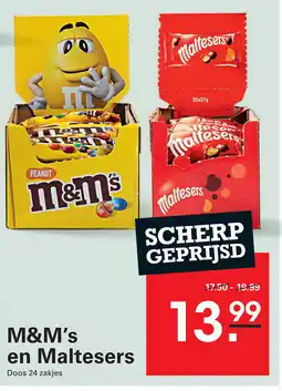 Sligro M&M's en Maltesers aanbieding