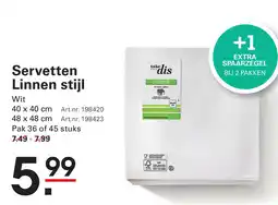 Sligro Servetten Linnen stijl aanbieding