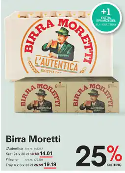 Sligro Birra Moretti aanbieding