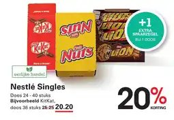 Sligro Nestlé Singles aanbieding
