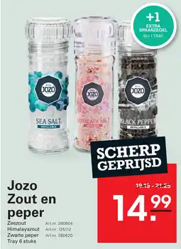 Sligro Jozo Zout en peper aanbieding