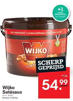 Sligro Wijko Satésaus aanbieding