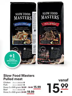 Sligro Slow Food Masters Pulled meat aanbieding
