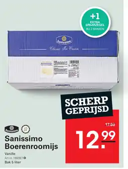 Sligro Sanissimo Boerenroomijs aanbieding