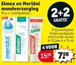 Kruidvat Elmex en Meridol Mondverzorging aanbieding