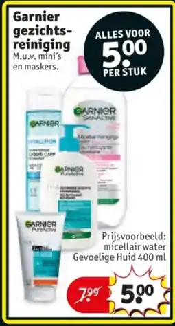 Kruidvat Garnier Gezichtsreiniging aanbieding