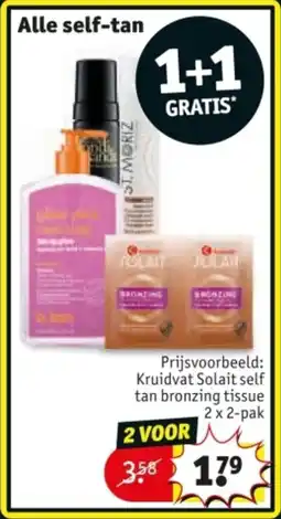 Kruidvat Alle self-tan aanbieding
