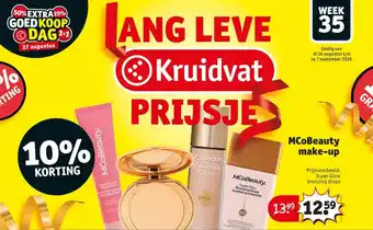 Kruidvat MCoBeauty make-up aanbieding