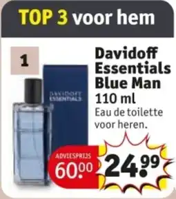 Kruidvat Davidoff Essentials Blue Man aanbieding