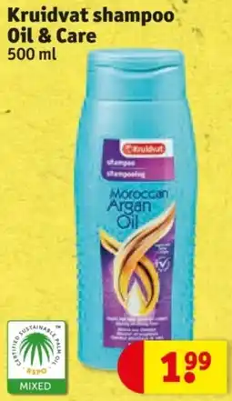 Kruidvat Kruidvat shampoo Oil & Care aanbieding