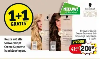 Kruidvat Schwarzkopf Creme Supreme aanbieding