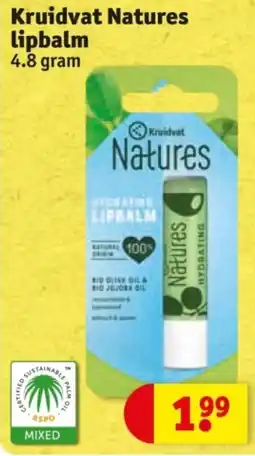 Kruidvat Kruidvat Natures lipbalm aanbieding
