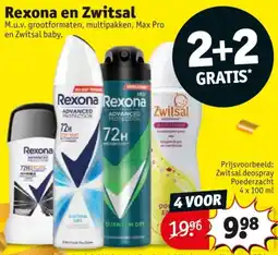 Kruidvat Rexona en Zwitsal aanbieding