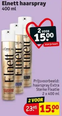 Kruidvat Elnett Haarspray aanbieding
