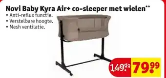 Kruidvat Novi Baby Kyra Air+ co-sleeper met wielen aanbieding