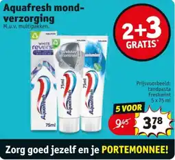 Kruidvat Aquafresh Mondverzorging aanbieding