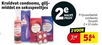 Kruidvat Kruidvat condooms, glij middel enSMOOTH seksspeeltjes aanbieding