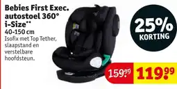 Kruidvat Bebies First Exec. autostoel 360° i-Size aanbieding