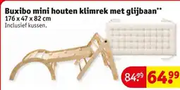 Kruidvat Buxibo mini houten klimrek met glijbaan aanbieding