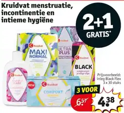 Kruidvat Kruidvat menstruatie, incontinentie en intieme hygiëne aanbieding