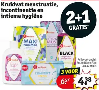 Kruidvat Kruidvat menstruatie, incontinentie en intieme hygiëne aanbieding