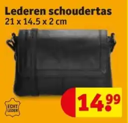 Kruidvat Lederen schoudertas aanbieding
