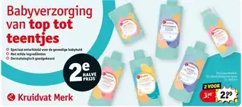 Kruidvat Babyverzorging van top tot teentjes aanbieding