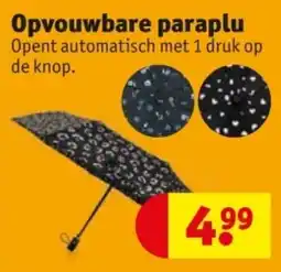 Kruidvat Opvouwbare paraplu aanbieding