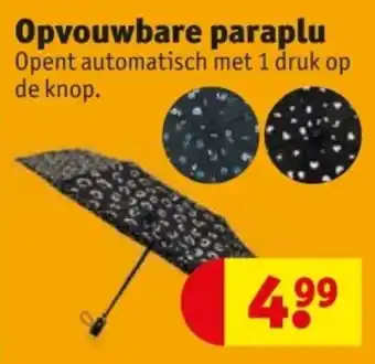 Kruidvat Opvouwbare paraplu aanbieding