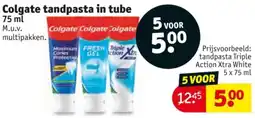 Kruidvat Colgate tandpasta in tube aanbieding
