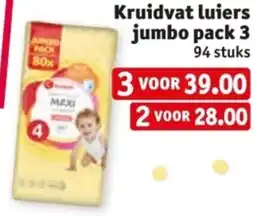 Kruidvat Kruidvat luiers jumbo pack 3 aanbieding