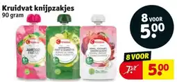 Kruidvat Kruidvat knijpzakjes aanbieding
