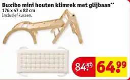 Kruidvat Buxibo mini houten klimrek met glijbaan aanbieding