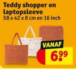 Kruidvat Teddy shopper en laptopsleeve aanbieding