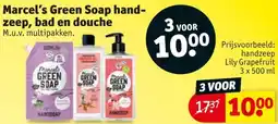 Kruidvat Marcel's Green Soap handzeep, bad en douche aanbieding