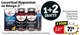 Kruidvat Lucovitaal Magnesium en Omega-3 aanbieding
