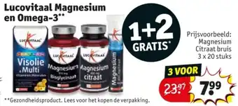 Kruidvat Lucovitaal Magnesium en Omega-3 aanbieding