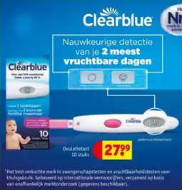 Kruidvat Clearblue Ovulatietest aanbieding