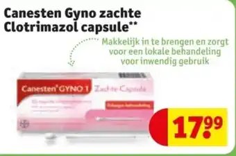 Kruidvat Canesten Gyno zachte Clotrimazol capsule aanbieding