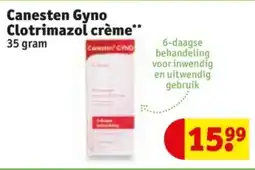 Kruidvat Canesten Gyno Clotrimazol crème aanbieding