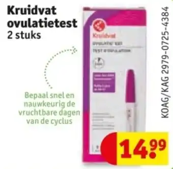 Kruidvat Kruidvat Ovulatietest aanbieding