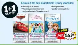 Kruidvat Keuze uit het hele assortiment Disney vitaminen. aanbieding