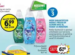 Kruidvat Robijn Quickwash aanbieding