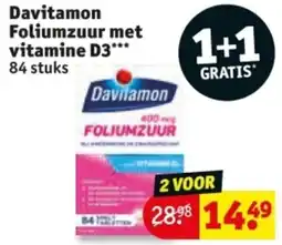 Kruidvat Davitamon Foliumzuur met vitamine D3 aanbieding